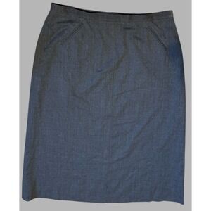 Talbots Skirt‎ Womens 20W Plus Gray Wool Stretch A Line Office Career Work